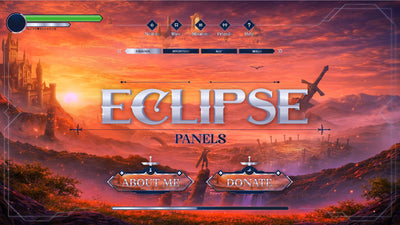 Twitch panels thumbnail eclipse stream designz