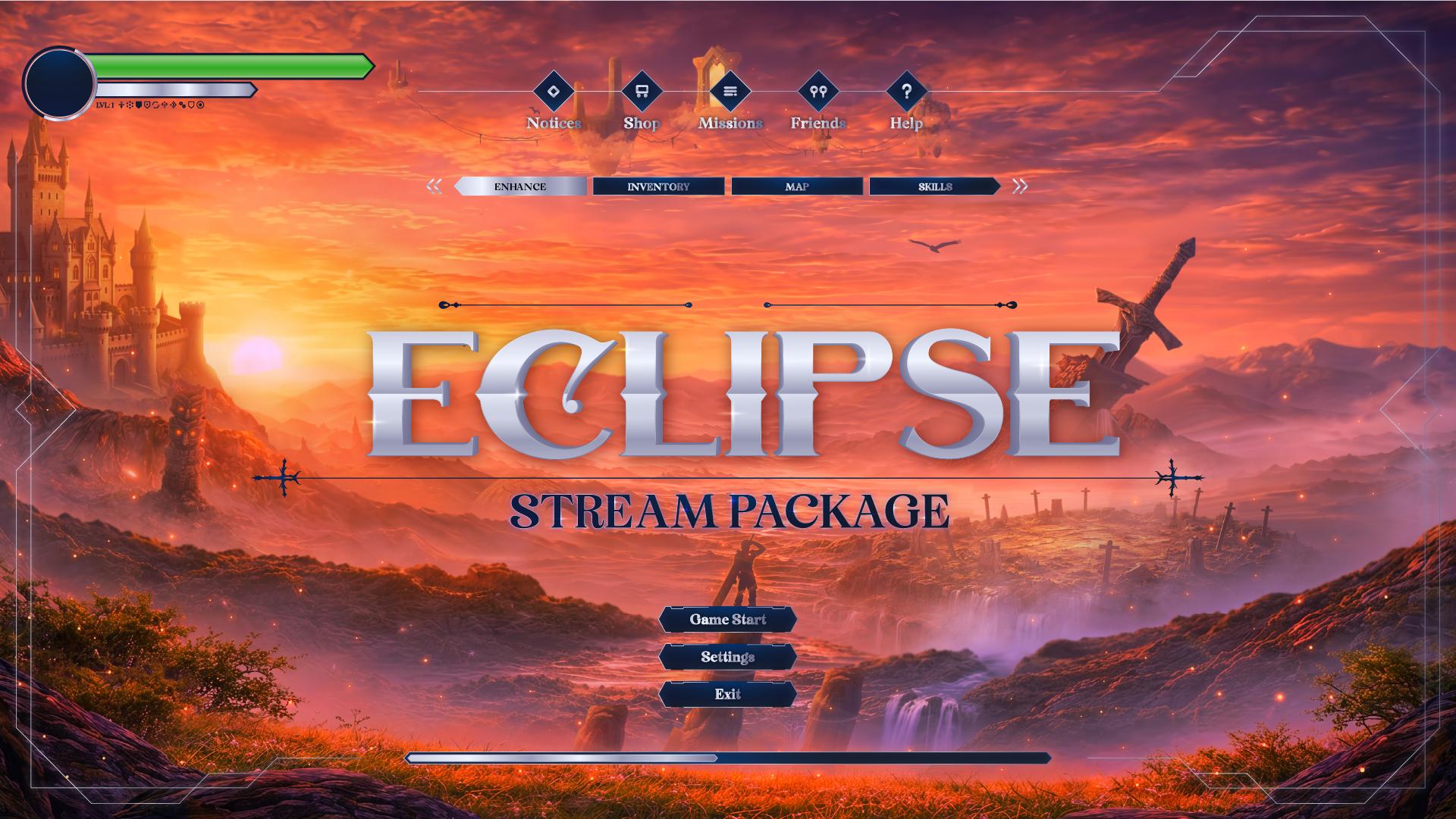 stream overlay package thumbnail eclipse stream designz