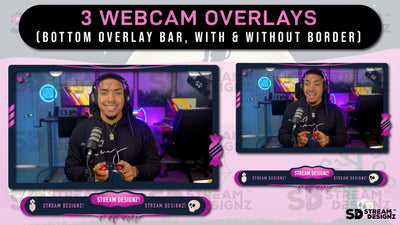 stream overlay package 3 webcam overlays enchanted stream designz