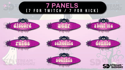 stream overlay package 7 panels enchanted stream designz