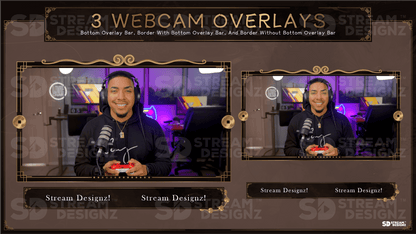 animated stream overlay package 3 webcam overlays eternal stream designz
