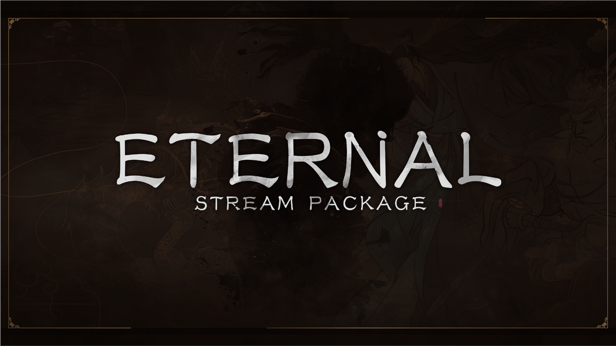 Non Animated Stream Overlay Package - Eternal | Stream Designz