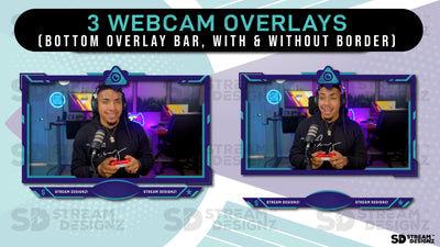 stream overlay package 3 webcam overlays eye game stream designz