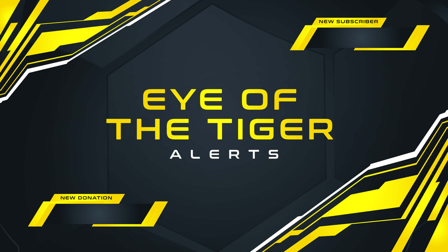 animated stream alerts eye of the tiger thumbnail stream designz