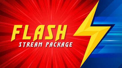 Static stream overlay package flash thumbnail stream designz