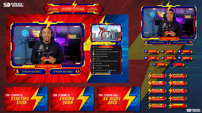 stream overlay package flash feature image stream designz