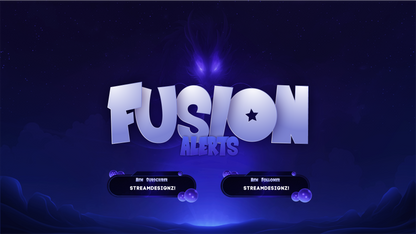Animated stream alerts thumbnail fusion stream designz