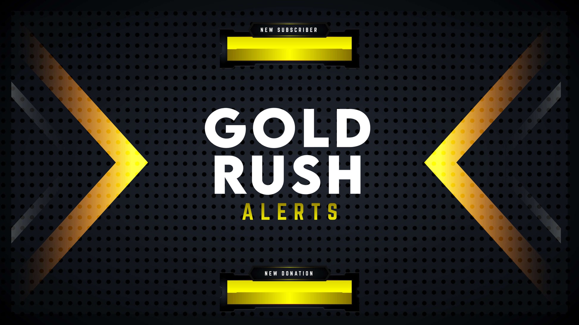 animated stream alerts gold rush thumbnail stream designz