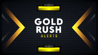 animated stream alerts gold rush thumbnail stream designz