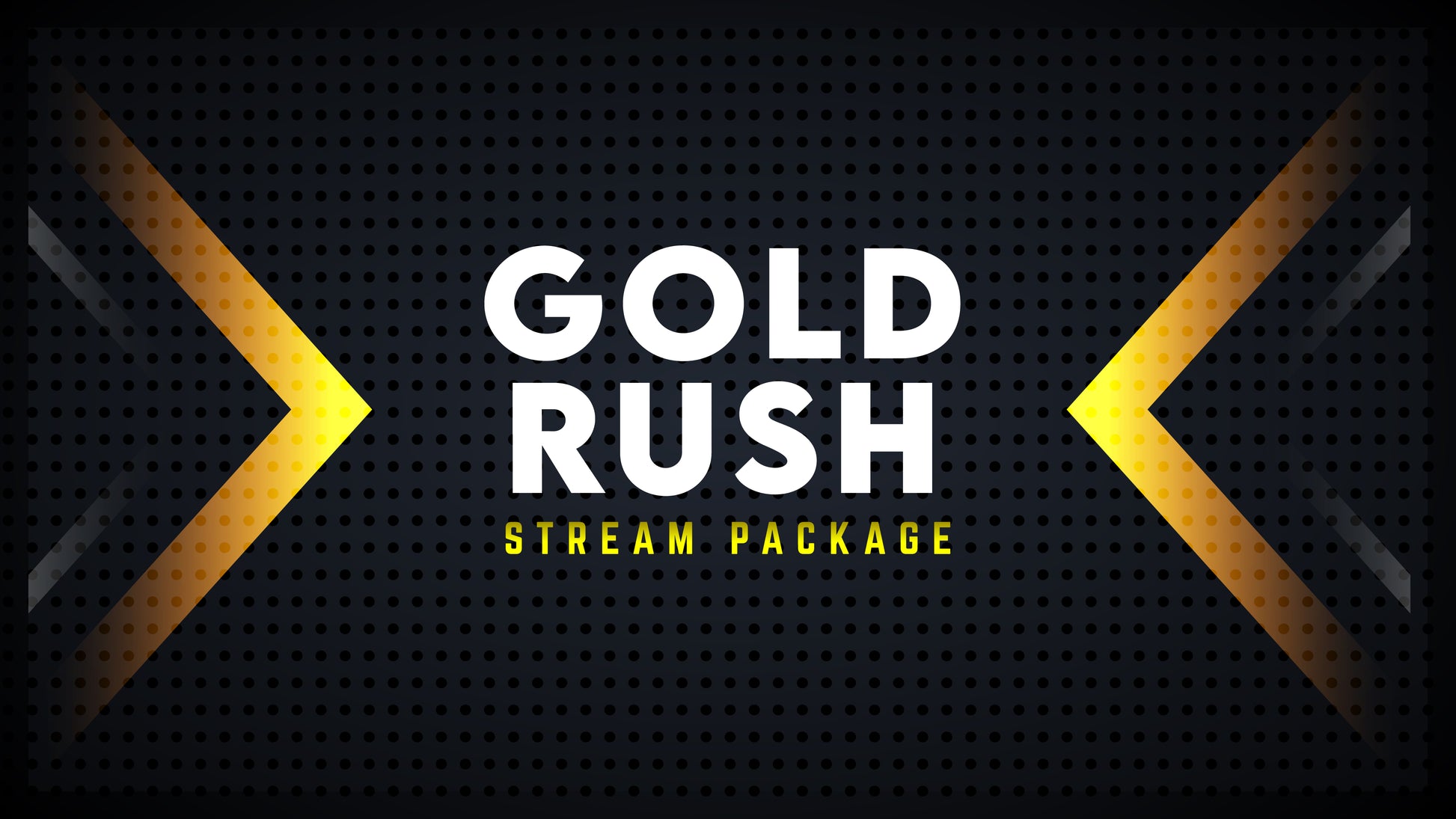 animated stream overlay package gold rush thumbnail stream designz