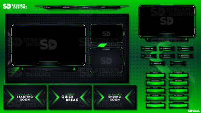 static stream overlay package green arrow feature image stream designz