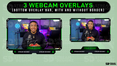 stream overlay package vector webcam overlays stream designz