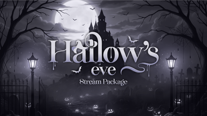stream overlay package thumbnail hallows eve stream designz