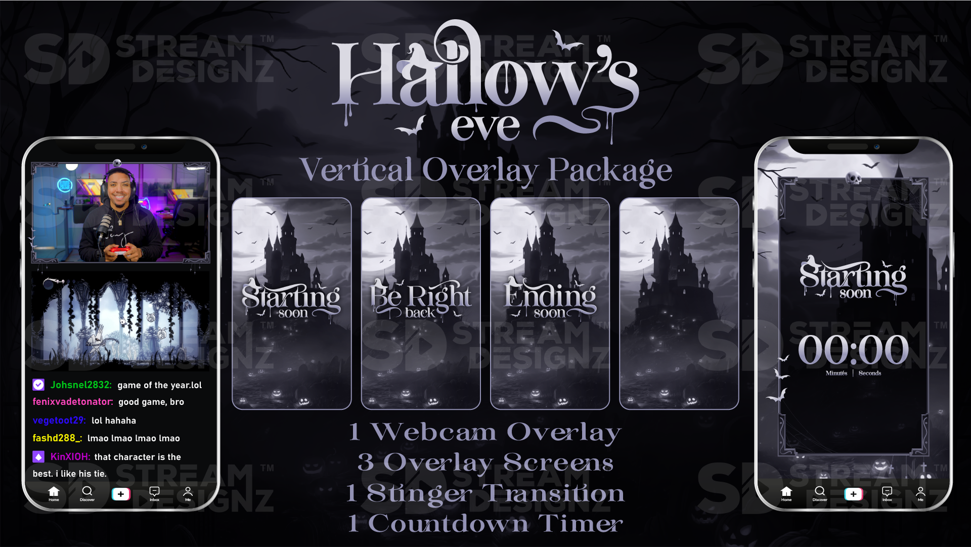 vertical stream overlay package feature image hallows eve stream designz