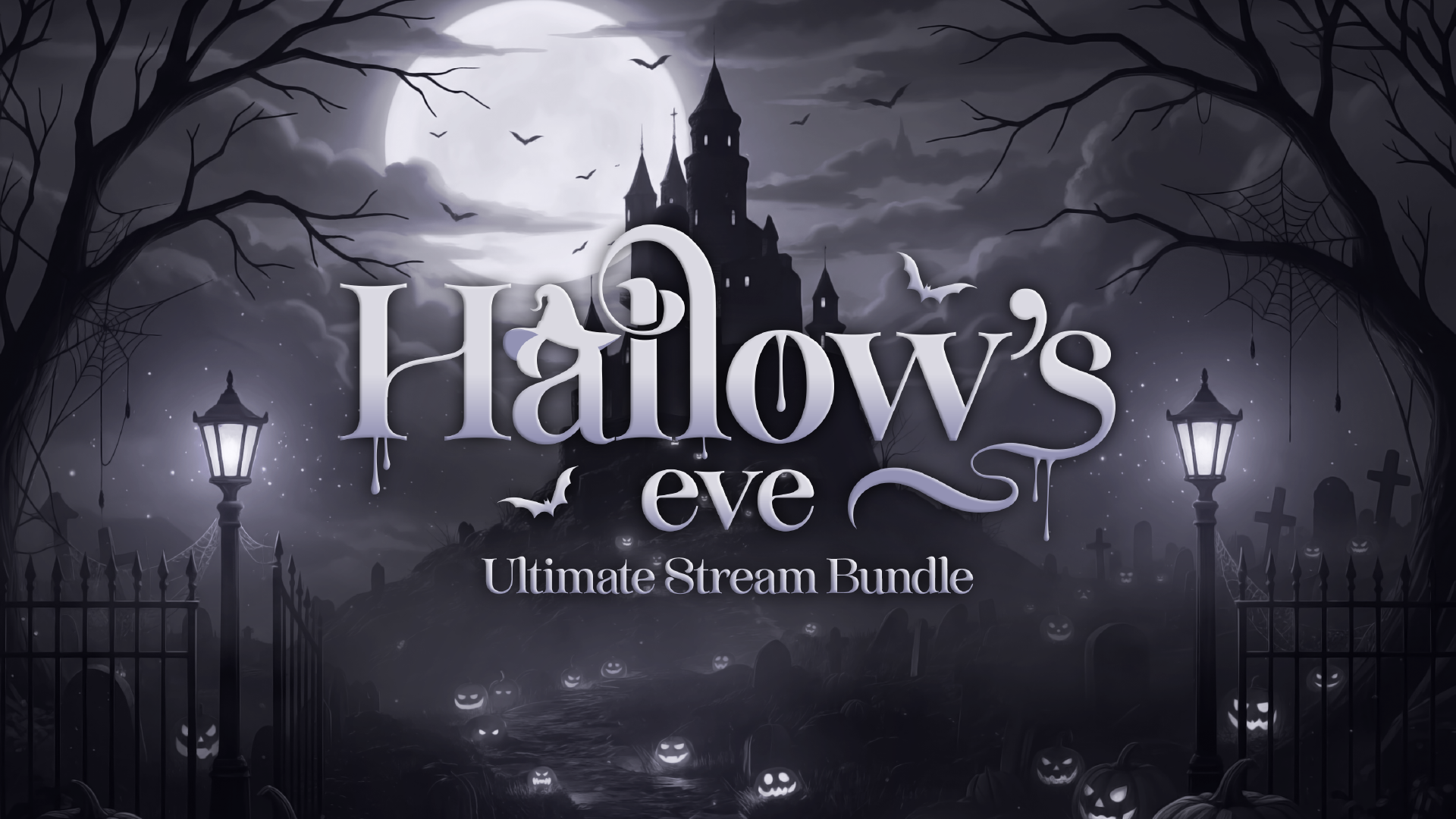 the ultimate stream bundle thumbnail hallows eve stream designz