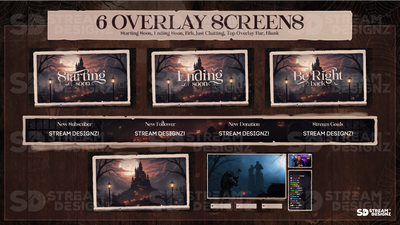 stream overlay package 6 overlay screens harvest moon stream designz