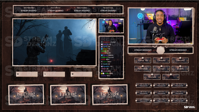 stream overlay package feature image harvest moon stream designz