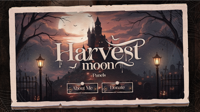 Twitch panels thumbnail harvest moon stream designz
