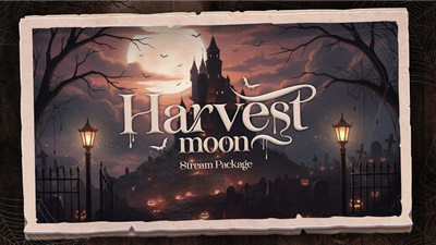 stream overlay package thumbnail harvest moon stream designz