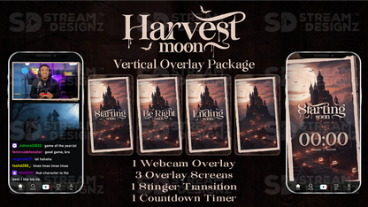 vertical stream overlay package feature image harvest moon stream designz