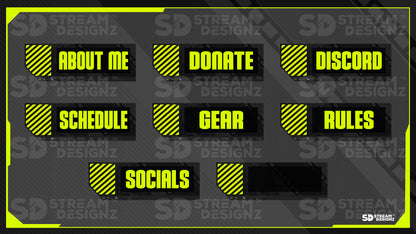 Twitch panels panels preview hazard stream designz