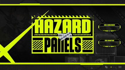 Twitch panels thumbnail hazard stream designz