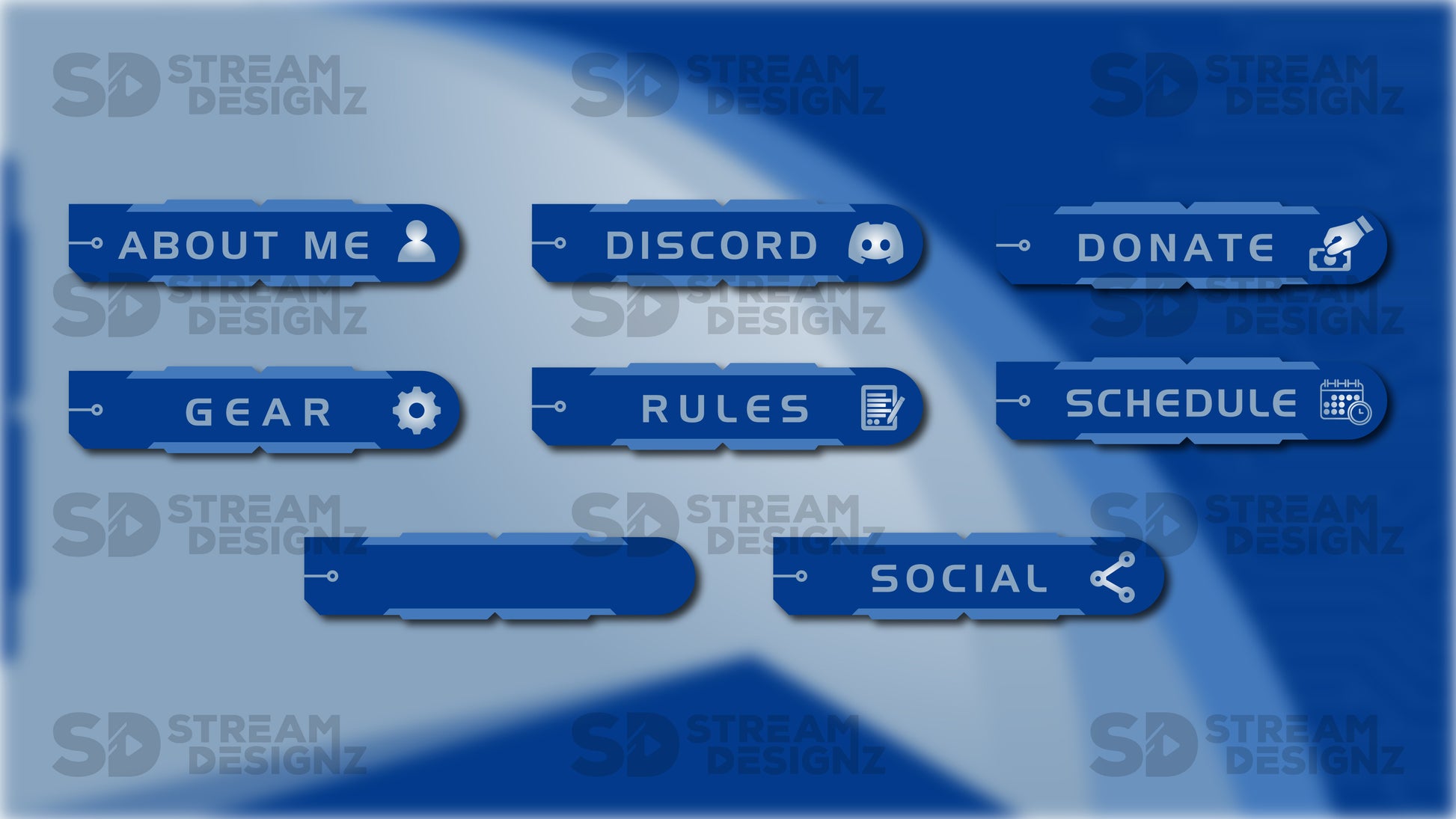 Twitch panels high tech panels preview stream designz