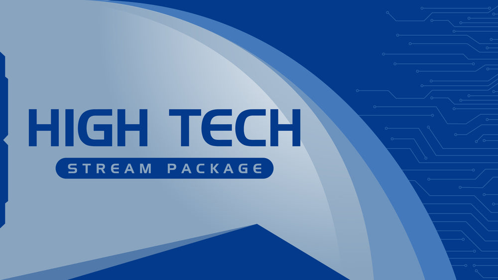 Animated Stream Overlay Package - High Tech | Stream Designz