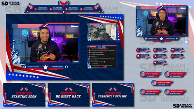 stream overlay package feature image home of the brave stream designz