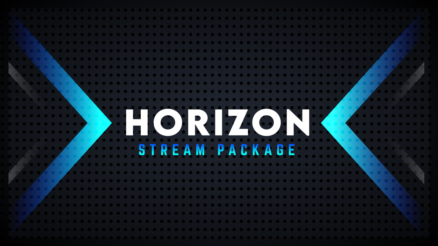 animated stream overlay package horizon thumbnail stream designz