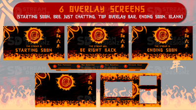 stream overlay package 6 overlay screens ignite stream designz