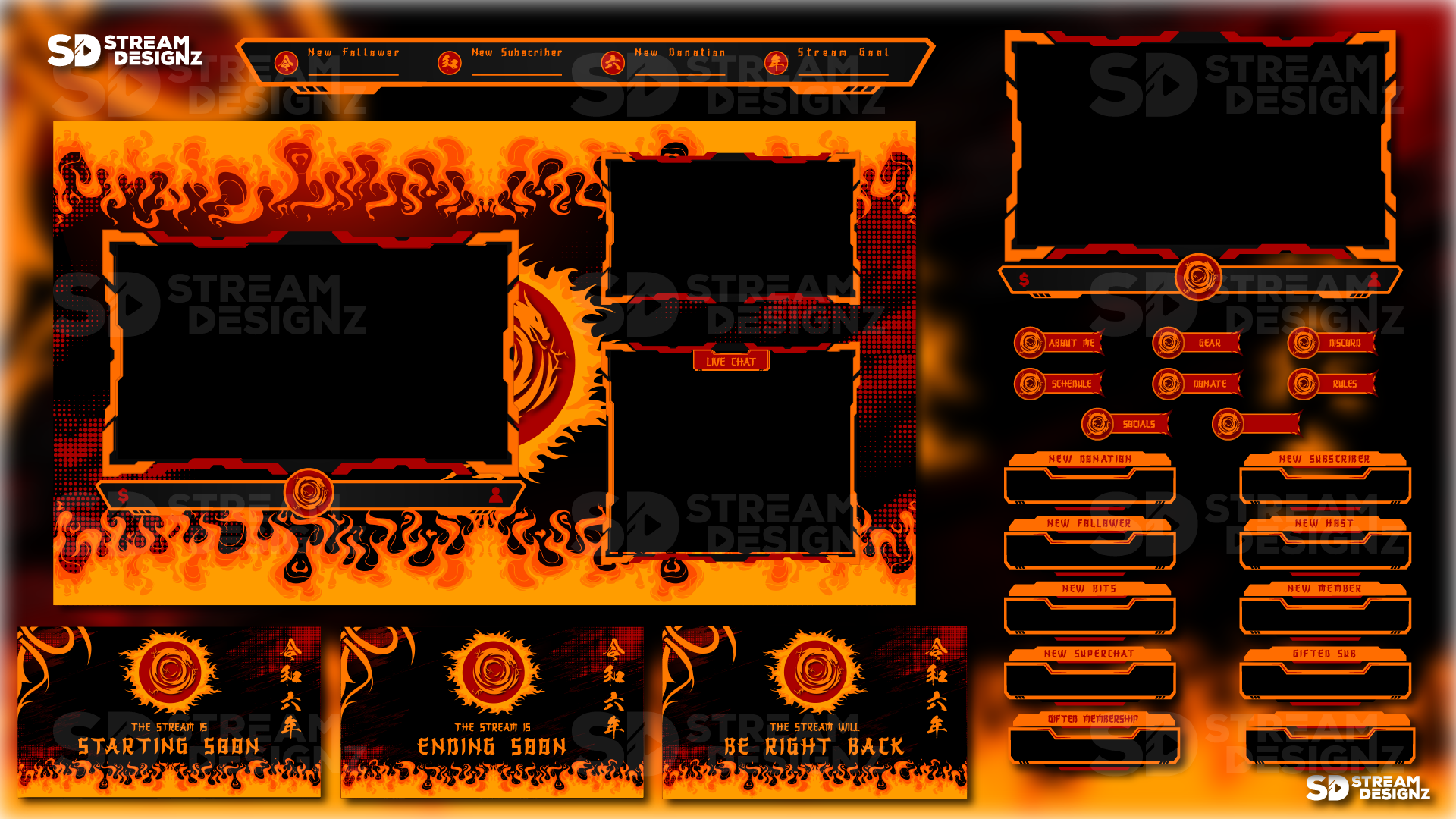 stream overlay package feature image ignite stream designz