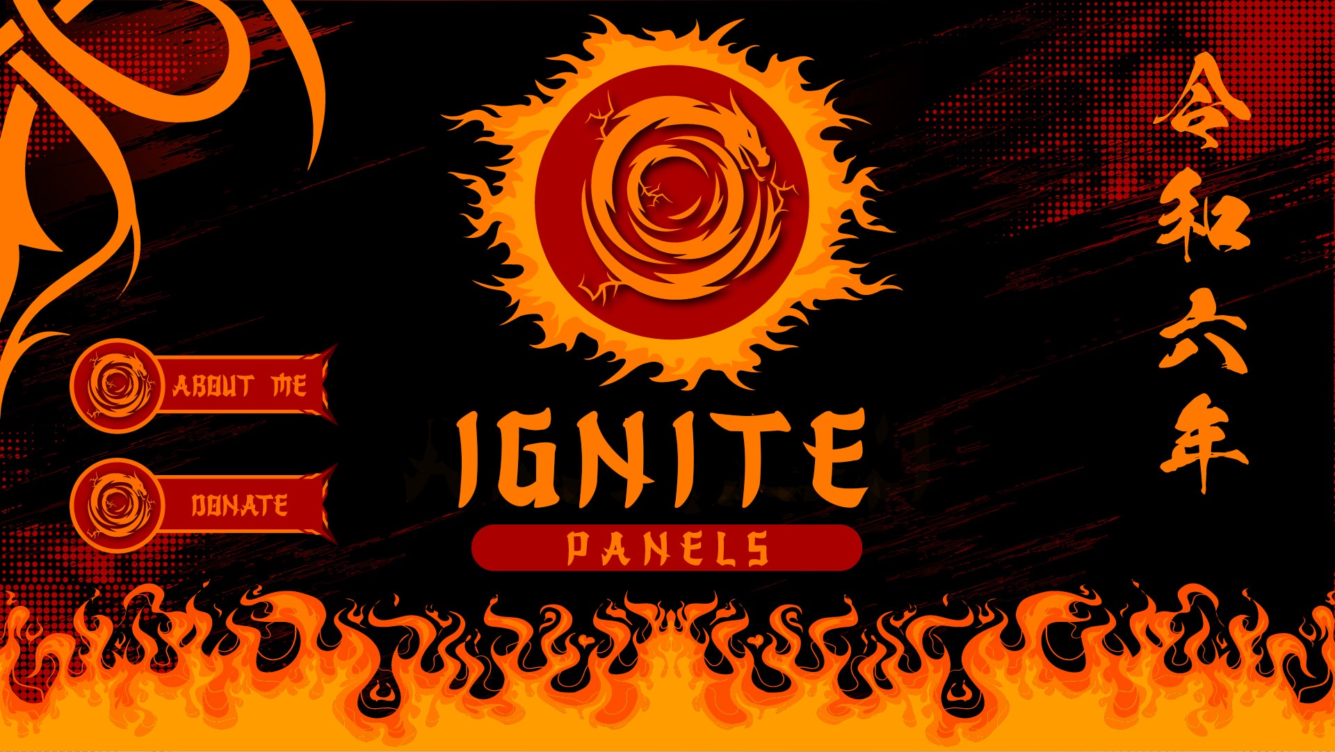 Twitch panels thumbnail ignite stream designz