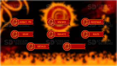stream overlay package 8 panels ignite stream designz