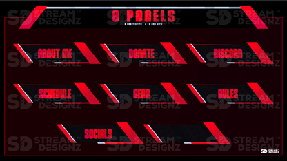 Twitch panels panels preview inferno stream designz