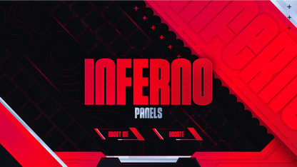 Twitch panels thumbnail inferno stream designz