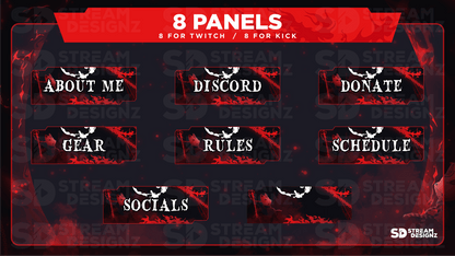 Ultimate stream package 8 panels katana stream designz