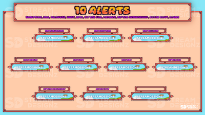 stream alerts kitsune 10 alerts stream designz