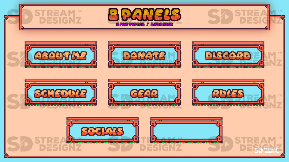 Animated Stream Overlay Package - Kitsune | Stream Designz
