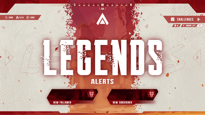 Animated stream alerts thumbnail legends stream designz