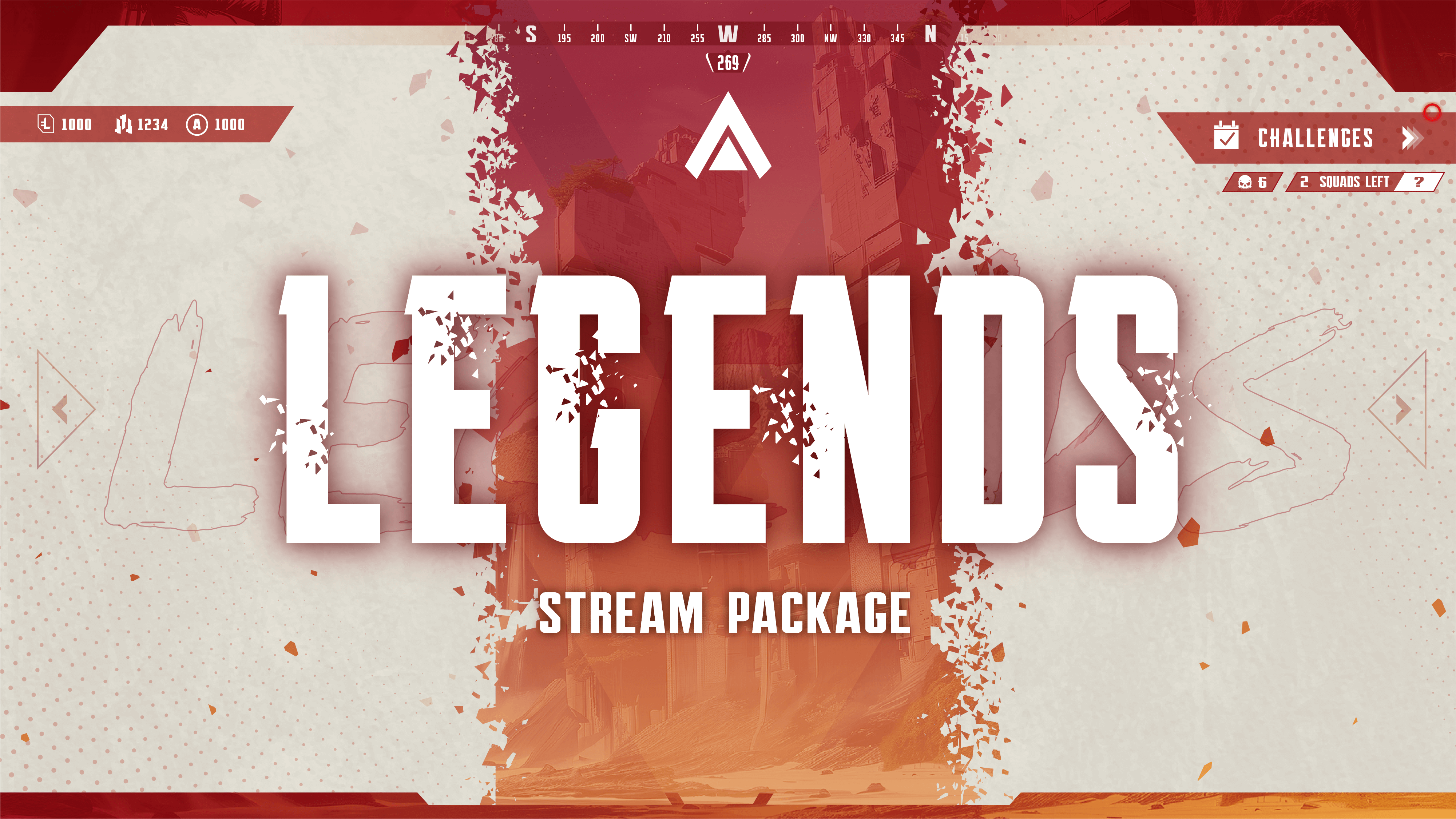 static stream overlay package thumbnail legends stream designz