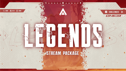 static stream overlay package thumbnail legends stream designz