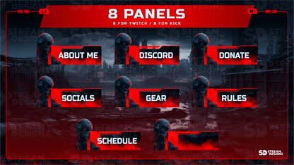 Ultimate stream package 8 panels loadout stream designz