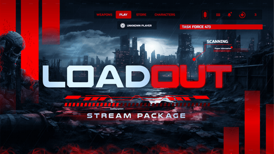 static stream overlay package loadout thumbnail stream designz