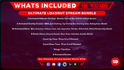 ultimate stream bundle whats included in your package loadout stream designz