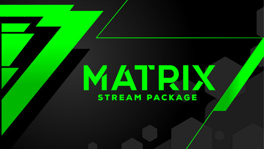 Static stream overlay package matrix thumbnail stream designz