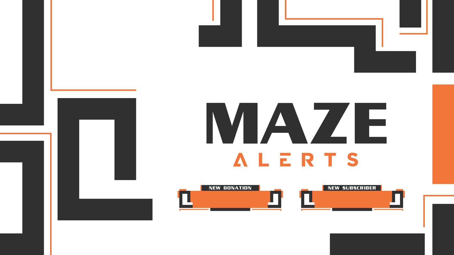 animated stream alerts maze thumbnail stream designz