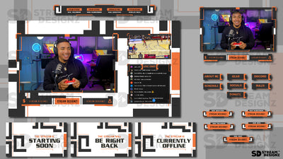 Animated stream overlay package maze feature image stream designz