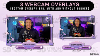stream overlay package 3 webcam overlays monarch stream designz