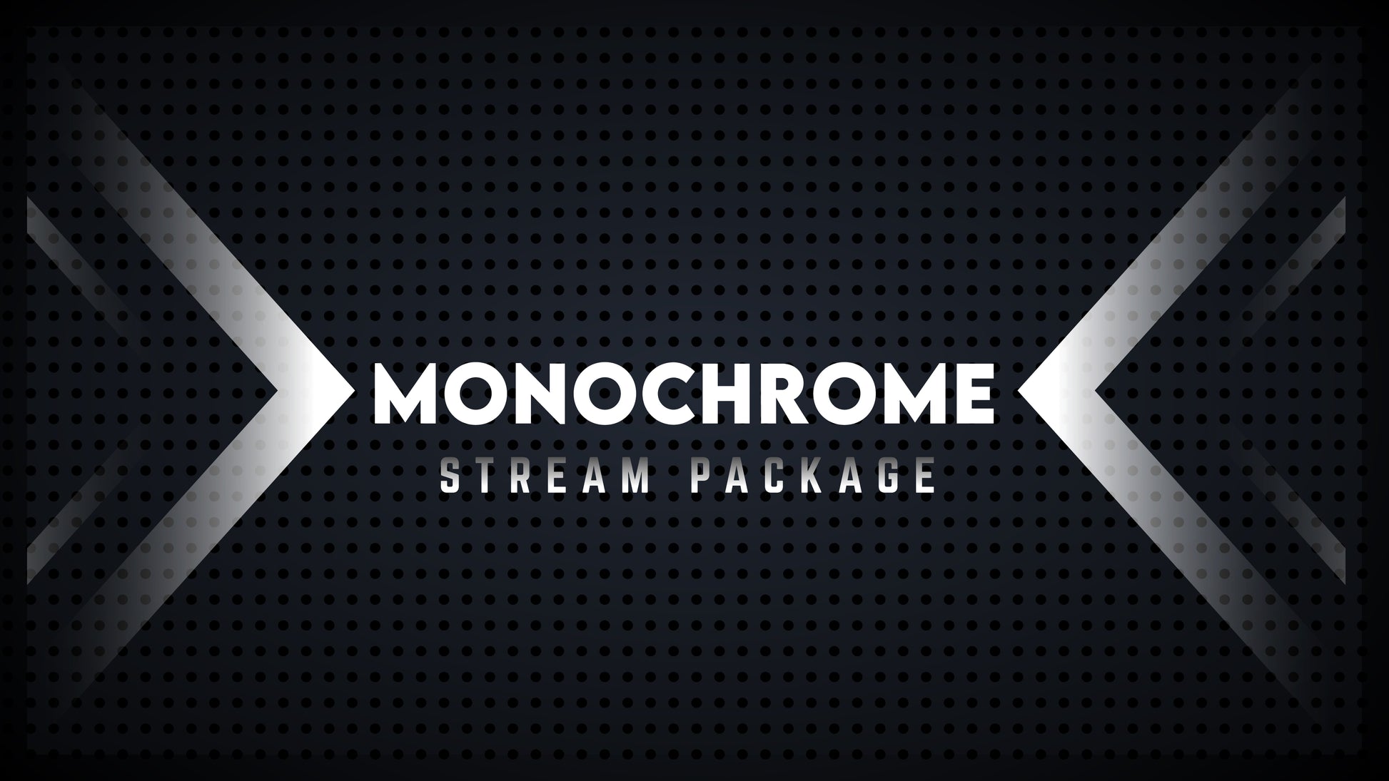 Static stream overlay package monochrome thumbnail stream designz